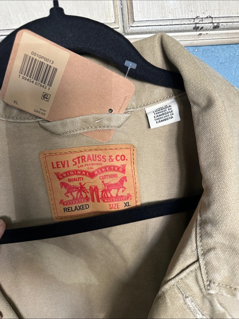 Levi's Men's Tan Lightweight Work Jacket